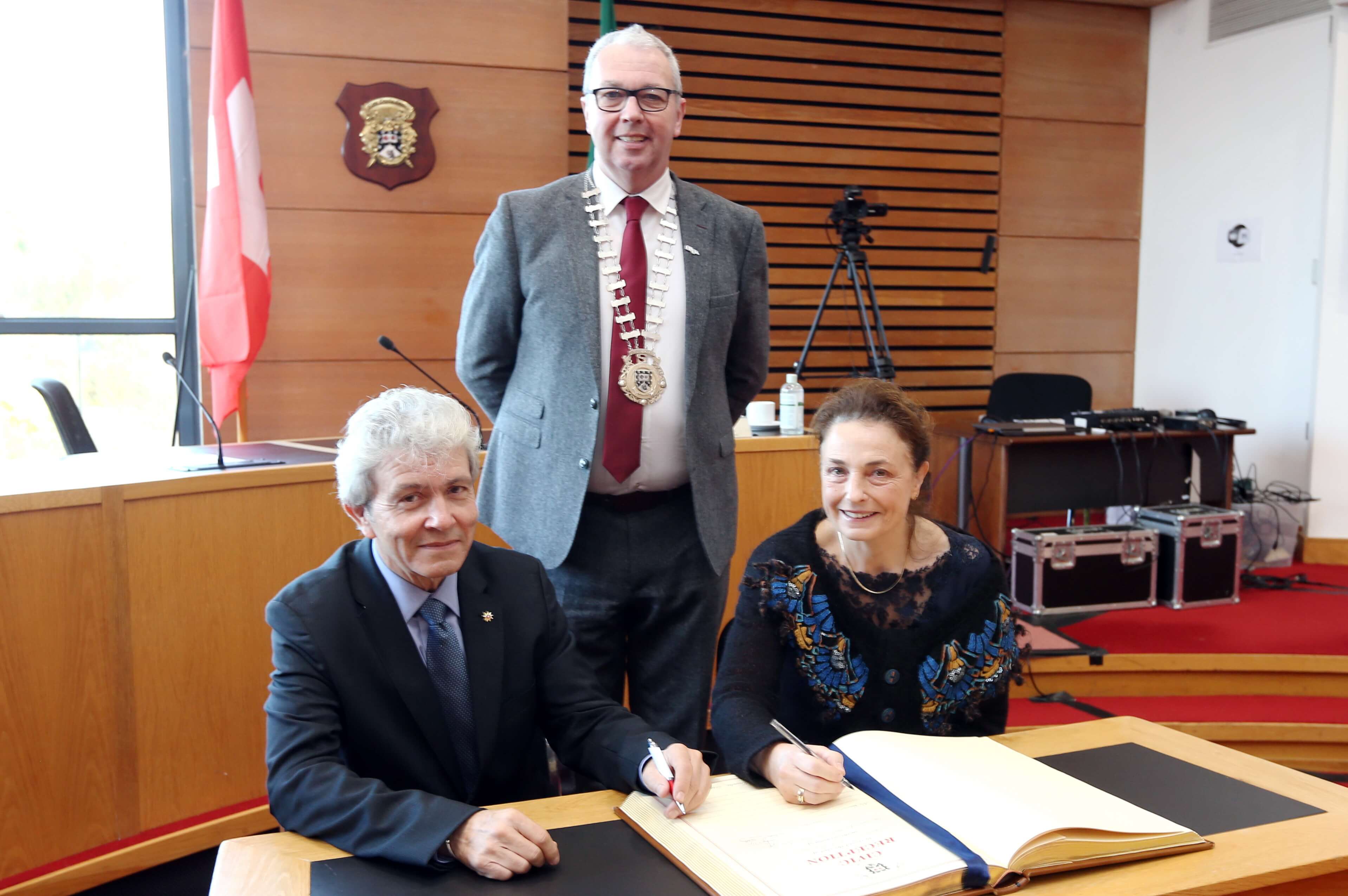 Swiss Ambassador - signing